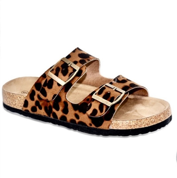 ❗PRICE FIRM 🆕️  Leopard Print Double Strap Sandal - Picture 6 of 8